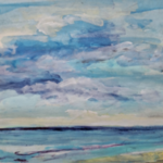 Acryl schilderij op doek, Maya Wildevuur, Mexico, 2008